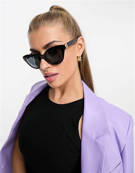 versace metal cat eye sunglasses|female Versace sunglasses.